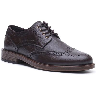 Hush Puppies Isaac Leder Herren BRAUNE Brogues Schuhe Braun EU 40,5 / UK 7 Hush Puppies Isaac Leder Herren BRAUNE Brogues Schuhe Braun EU 40,5 / UK 7