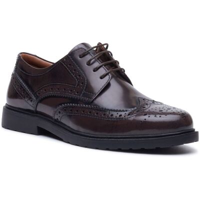 Hush Puppies Verity Hi-Shine Leder Damen Schokoladen Brogues Schuhe Schokolade EU 40,5 / UK 7 Hush Puppies Verity Hi-Shine Leder Damen Schokoladen Brogues Schuhe Schokolade EU 40,5 / UK 7