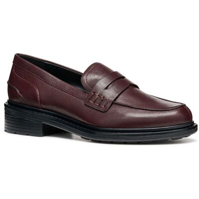 Geox D Walk Pleasure F Leder Damen Wein Mokassins Schuhe Wein EU 39/UK 6 Geox D Walk Pleasure F Leder Damen Wein Mokassins Schuhe Wein EU 39/UK 6