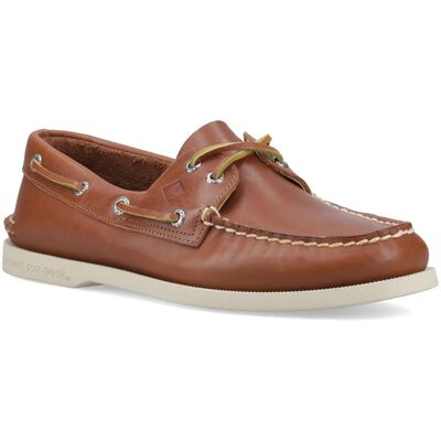 Sperry Authentische 2-Augen-Leder Bootschuhe für Herren in Tan Bräunen EU 43 / UK 9 Sperry Authentische 2-Augen-Leder Bootschuhe für Herren in Tan Bräunen EU 43 / UK 9