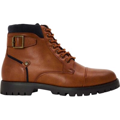 Original Penguin - Unifarben Springerstiefel für Herren, Leder (Braun) Braun EU 46 / UK 11 Original Penguin - Unifarben Springerstiefel für Herren, Leder (Braun) Braun EU 46 / UK 11