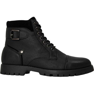 Original Penguin - Unifarben Springerstiefel für Herren, Leder (Schwarz) Schwarz EU 40,5 / UK 7 Original Penguin - Unifarben Springerstiefel für Herren, Leder (Schwarz) Schwarz EU 40,5 / UK 7