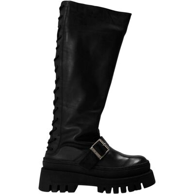 Steve Madden - "Chez" Kniehohe Stiefel für Damen, Leder (Schwarz) Schwarz EU 38 / UK 5 Steve Madden - "Chez" Kniehohe Stiefel für Damen, Leder (Schwarz) Schwarz EU 38 / UK 5