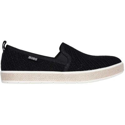 Skechers - Espadrillen für Damen, gewebter Stoff (Schwarz) Schwarz EU 37 / UK 4 Skechers - Espadrillen für Damen, gewebter Stoff (Schwarz) Schwarz EU 37 / UK 4