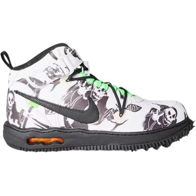 Nike - "Air Force 1" Grafikdruck Schuhe für Damen, Leder (Weiß/Schwarz) Weiß EU 37,5 / UK 4,5 Nike - "Air Force 1" Grafikdruck Schuhe für Damen, Leder (Weiß/Schwarz) Weiß EU 37,5 / UK 4,5