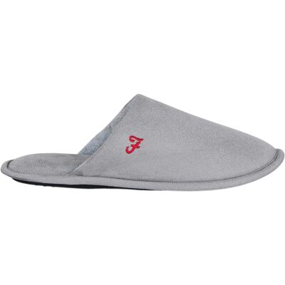 Farah - "Cullinan" Pantoffeln für Herren, Flach (Grau) Grau Farah - "Cullinan" Pantoffeln für Herren, Flach (Grau) Grau