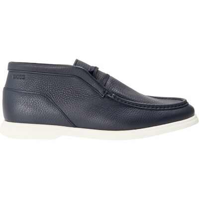 Boss - "Sienne Desb" Chukka-Stiefel für Herren, Leder (Dunkelblau) Blau EU 47.5 / UK 12 Boss - "Sienne Desb" Chukka-Stiefel für Herren, Leder (Dunkelblau) Blau EU 47.5 / UK 12