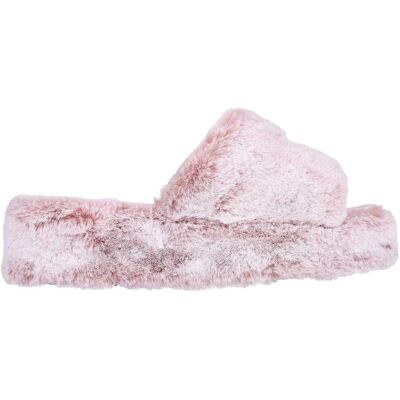 Skechers - "Cozy" Hausschuhe für Damen, Kunstfell, Keilabsatz (Rose) Erröten EU 38 / UK 5 Skechers - "Cozy" Hausschuhe für Damen, Kunstfell, Keilabsatz (Rose) Erröten EU 38 / UK 5