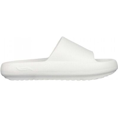 Skechers - Einzelner Riemen Badesandale für Damen, Passt über dem Spann, Flach (Weiß) Weiß EU 38 / UK 5 Skechers - Einzelner Riemen Badesandale für Damen, Passt über dem Spann, Flach (Weiß) Weiß EU 38 / UK 5