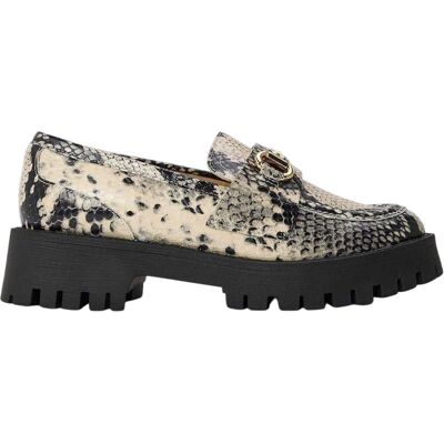 Steve Madden - Schlangenmuster Halbschuhe für Damen (Hellbeige) Beige EU 37 / UK 4 Steve Madden - Schlangenmuster Halbschuhe für Damen (Hellbeige) Beige EU 37 / UK 4