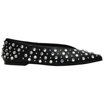 Steve Madden - "Venecia" Neuheit Pumps für Damen, Leder, Mandel Zeh, Flach (Schwarz) Schwarz EU 38 / UK 5 Steve Madden - "Venecia" Neuheit Pumps für Damen, Leder, Mandel Zeh, Flach (Schwarz) Schwarz EU 38 / UK 5