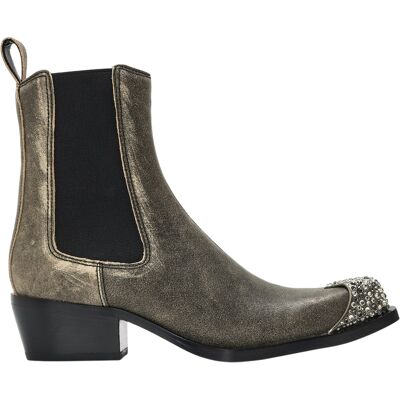 Diesel - "Calmity" Stiefeletten für Damen, Leder (Tabakbraun) Metallisch EU 38 / UK 5 Diesel - "Calmity" Stiefeletten für Damen, Leder (Tabakbraun) Metallisch EU 38 / UK 5