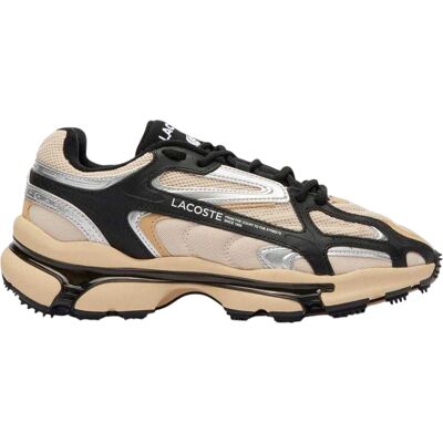 Lacoste - "L003 2K24" Sneaker für Herren/Damen Unisex (Hellbraun/Schwarz) Beige EU 39/UK 6 Lacoste - "L003 2K24" Sneaker für Herren/Damen Unisex (Hellbraun/Schwarz) Beige EU 39/UK 6