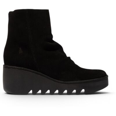 Fly London Damen Schwarze Wildlederleder-Wedge-Heel-Plattformstiefel – BAAN538 Schwarz EU 37 Fly London Damen Schwarze Wildlederleder-Wedge-Heel-Plattformstiefel – BAAN538 Schwarz EU 37