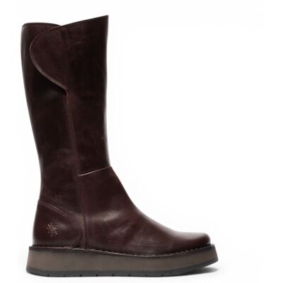 Fly London Damen Weinleder High Pull On lange Stiefel – RHEA042 Wein US 39 Fly London Damen Weinleder High Pull On lange Stiefel – RHEA042 Wein US 39