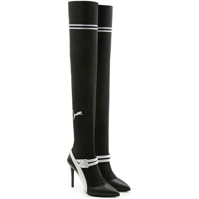 Puma x Fenty Strick Hohe Mary Jane Damen Schwarze Absatzschuhe Schwarz EU 39/UK 6 Puma x Fenty Strick Hohe Mary Jane Damen Schwarze Absatzschuhe Schwarz EU 39/UK 6