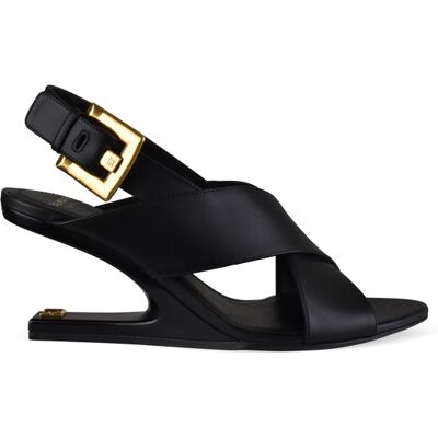 Balmain Anthem No Wedge-Sandalen Schwarz Schwarz US 39 Balmain Anthem No Wedge-Sandalen Schwarz Schwarz US 39