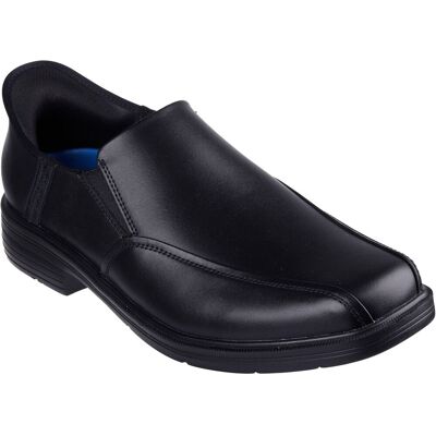 Skechers Caswell Frantone Leder Herren Schwarz Slipper Schuhe Schwarz EU 40,5 / UK 7 Skechers Caswell Frantone Leder Herren Schwarz Slipper Schuhe Schwarz EU 40,5 / UK 7