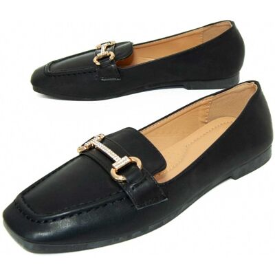 Montevita Damen-Mokassin, Schwarz Schwarz EU 37 Montevita Damen-Mokassin, Schwarz Schwarz EU 37