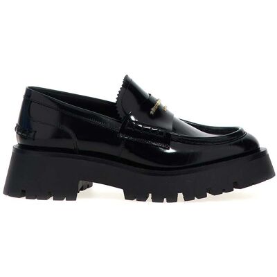 Alexander Wang Schwarze Rindsleder Slipper Schwarz EU41 Alexander Wang Schwarze Rindsleder Slipper Schwarz EU41