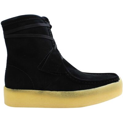 Clarks Wallabee Cup Damen Schwarze Hohe Stiefel Schwarz EU 36 / UK 3 Clarks Wallabee Cup Damen Schwarze Hohe Stiefel Schwarz EU 36 / UK 3