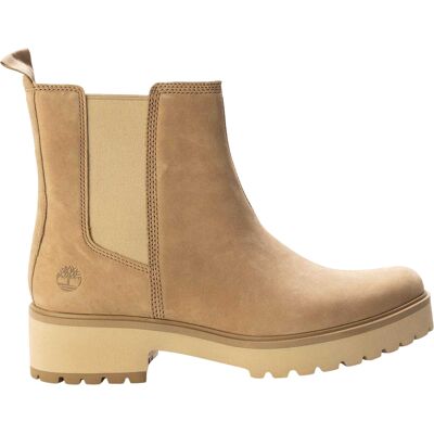 Timberland - "Cool" Stiefeletten für Damen, Leder, Blockabsatz (Braungrau) Taupe EU 38 / UK 5 Timberland - "Cool" Stiefeletten für Damen, Leder, Blockabsatz (Braungrau) Taupe EU 38 / UK 5