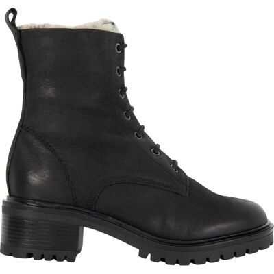 Dune London - Springerstiefel für Damen, Leder, Blockabsatz (Schwarz) Schwarz EU 40,5 / UK 7 Dune London - Springerstiefel für Damen, Leder, Blockabsatz (Schwarz) Schwarz EU 40,5 / UK 7