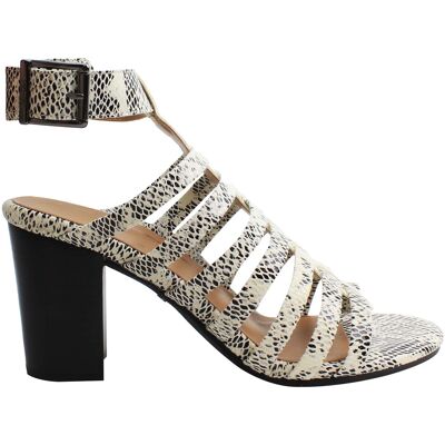 Vionic Perk Sami Snake Damen Sandalen mit Absatz Weiß/Schwarz Weiß EU 37,5 / UK 4,5 Vionic Perk Sami Snake Damen Sandalen mit Absatz Weiß/Schwarz Weiß EU 37,5 / UK 4,5