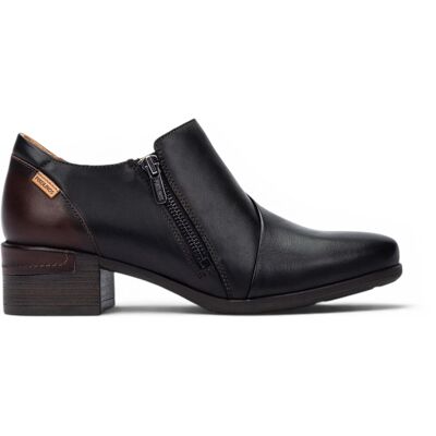 Pikolinos Schwarze Lederschuhe mit niedrigem Absatz für Damen – Malaga Schwarz US 39 Pikolinos Schwarze Lederschuhe mit niedrigem Absatz für Damen – Malaga Schwarz US 39