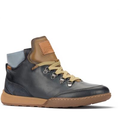 Pikolinos Damen blaue Leder-Schnürschuhe Turnschuhe – Viana Blau US 39 Pikolinos Damen blaue Leder-Schnürschuhe Turnschuhe – Viana Blau US 39