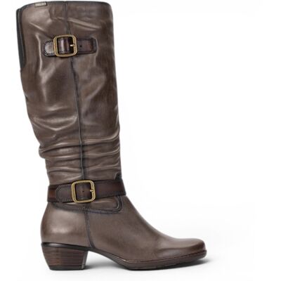 Pikolinos graue Lederstiefel mit hohem Absatz – Utiel Grau EU 37 Pikolinos graue Lederstiefel mit hohem Absatz – Utiel Grau EU 37