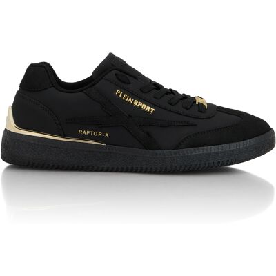 Plein Sport Low-Top-Sneaker Raptor-X Schwarz/Gold EU41 Plein Sport Low-Top-Sneaker Raptor-X Schwarz/Gold EU41