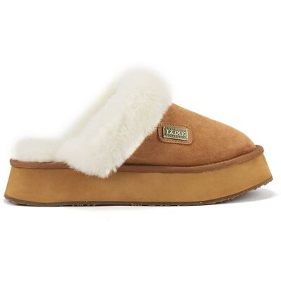 Australia Luxe Plateau-Slipper aus Wildleder in Kastanienbraun Braun EU40 Australia Luxe Plateau-Slipper aus Wildleder in Kastanienbraun Braun EU40