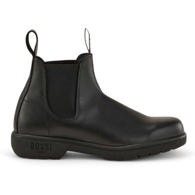 Rossi Boots Rossi 301 Endura Chelsea-Stiefel aus schwarzem Leder Schwarz EU 42,5 / UK 8,5 Rossi Boots Rossi 301 Endura Chelsea-Stiefel aus schwarzem Leder Schwarz EU 42,5 / UK 8,5