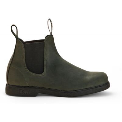 Rossi Boots Rossi 607 Booma Moss Chelsea-Stiefel aus olivgrünem Leder Olive EU 42,5 / UK 8,5 Rossi Boots Rossi 607 Booma Moss Chelsea-Stiefel aus olivgrünem Leder Olive EU 42,5 / UK 8,5