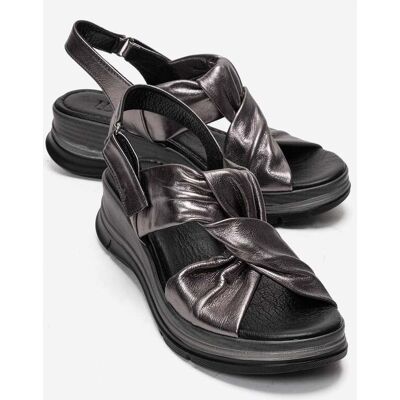 Forever & Always Oara Leder Sandale (Women) Platin US 39 Forever & Always Oara Leder Sandale (Women) Platin US 39