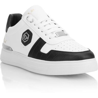 Philipp Plein Lo-Top Turnschuhe Cocco Weiß schwarz EU 36 Philipp Plein Lo-Top Turnschuhe Cocco Weiß schwarz EU 36