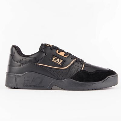 EA7 Herren-Sneaker mit Logo-Patch Schwarz 42,5 EU/IT EA7 Herren-Sneaker mit Logo-Patch Schwarz 42,5 EU/IT