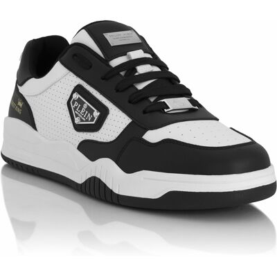 Philipp Plein Lo-Top Turnschuhe Street Weiß schwarz EU46 Philipp Plein Lo-Top Turnschuhe Street Weiß schwarz EU46