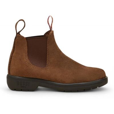 Rossi Boots Rossi 303 Endura Chelsea-Stiefel aus rustikalem braunem Wildleder Braun EU 37,5 / UK 4,5 Rossi Boots Rossi 303 Endura Chelsea-Stiefel aus rustikalem braunem Wildleder Braun EU 37,5 / UK 4,5