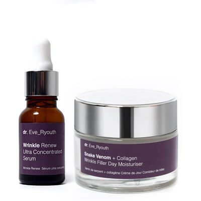 Dr. Eve_Ryouth Wrinkle Renew Ultra Concentrated Serum 15ml & Snake Venom + Collagen Wrinkle Filler Day Moisturiser 50ml Einheitsgröße Dr. Eve_Ryouth Wrinkle Renew Ultra Concentrated Serum 15ml & Snake Venom + Collagen Wrinkle Filler Day Moisturiser 50ml Einheitsgröße