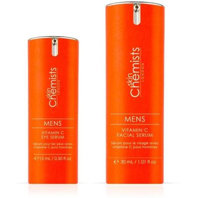 skinChemists Anti-Aging-Vitamin-C-Gesichts- und Augenserum-Set für Männer Einheitsgröße skinChemists Anti-Aging-Vitamin-C-Gesichts- und Augenserum-Set für Männer Einheitsgröße