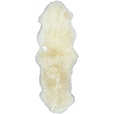 Infinity Leather Echter Schaffell-Teppich, cremefarben, doppelt, natürlich, flauschig, seidig weich, echte Wolle Beige L Infinity Leather Echter Schaffell-Teppich, cremefarben, doppelt, natürlich, flauschig, seidig weich, echte Wolle Beige L