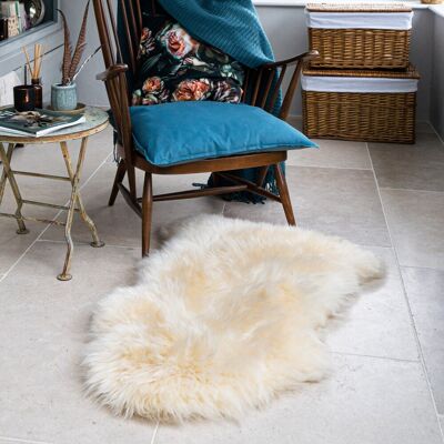 Infinity Leather Echter cremefarbener Leinen-Schaffell-Teppich, seidig, natürlich, weich und flauschig, echte Wolle Beige Einheitsgröße Infinity Leather Echter cremefarbener Leinen-Schaffell-Teppich, seidig, natürlich, weich und flauschig, echte Wolle Beige Einheitsgröße