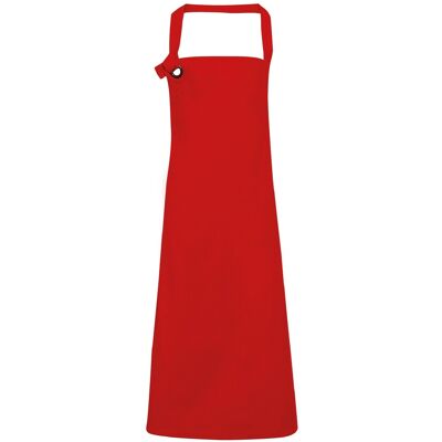 Premier Unisex Calibre Heavy Cotton Canvas Bib Apron - Rot Premier Unisex Calibre Heavy Cotton Canvas Bib Apron - Rot