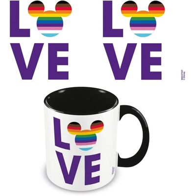 Disney - Kaffeebecher "Pride", "Love" (Weiß/Violett/Schwarz) Weiß Einheitsgröße Disney - Kaffeebecher "Pride", "Love" (Weiß/Violett/Schwarz) Weiß Einheitsgröße