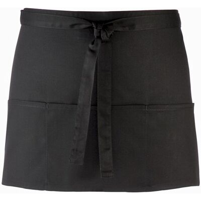 Premier Ladies/Womens Colours 3 Pocket Schürze (Schwarz) Schwarz Einheitsgröße Premier Ladies/Womens Colours 3 Pocket Schürze (Schwarz) Schwarz Einheitsgröße
