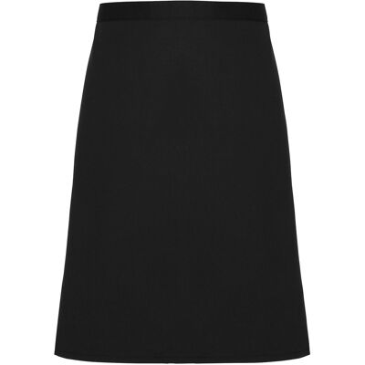 Premier Unisex Fairtrade Schürze in mittlerer Länge - Schwarz Premier Unisex Fairtrade Schürze in mittlerer Länge - Schwarz