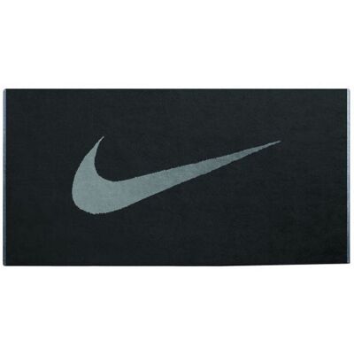 Nike - Sport-Handtuch, Mit großem Logo (Schwarz/Grau) Schwarz Einheitsgröße Nike - Sport-Handtuch, Mit großem Logo (Schwarz/Grau) Schwarz Einheitsgröße