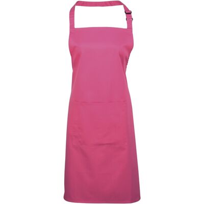 Premier Damen/Frauen Farben Bip Schürze mit Tasche (Hot Pink) Rosa Einheitsgröße Premier Damen/Frauen Farben Bip Schürze mit Tasche (Hot Pink) Rosa Einheitsgröße